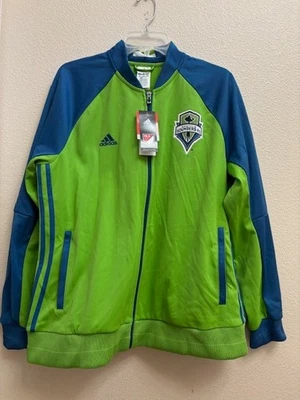 Seattle Sounders Anthem Jacket Full Zip Lime Size XL - Image 1 of 2