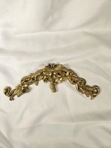 Gorgeous Vintage Gold Burwood Floral and Bow Wall Hanging Decor  - Picture 1 of 8