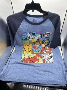 DC Comics Justice League Vtg Style T-Shirt Lrge 42/44 Superman Aquaman Batman WW - Picture 1 of 7