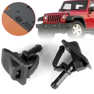 2X Boquilla de lavado de parabrisas Jet 55156728AB para 02-2012 Jeep Wrangler JK 02-06 TJ - Imagen 1 de 7