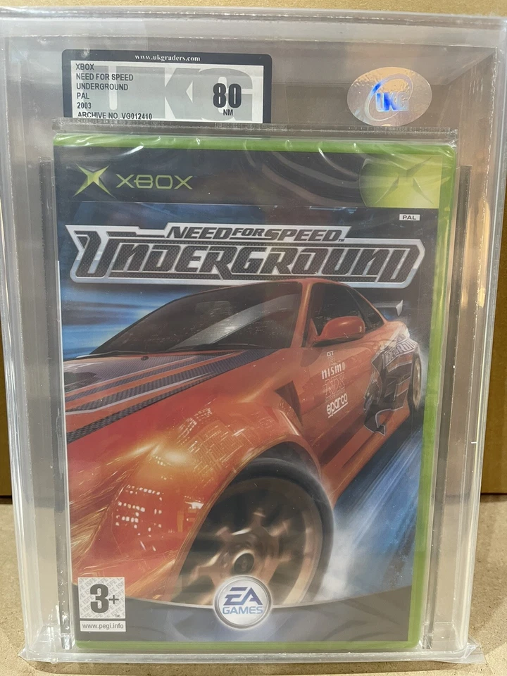 Xbox Need For Speed Underground UKG/VGA/WATA Graded 80 NM 2003 New Sealed - Image 1 of 4