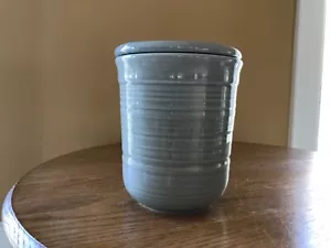 MASON CASH Canister w/lid -Embossed Ripple GREY STONEWARE Food Storage Jar - Picture 1 of 12