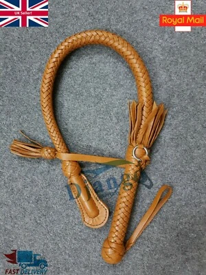 DJANGO-ENTERPRISES 2,8 Fuß 12 Zöpfe echtes Premium Leder Nagayka Kamcha Peitsche Auspeitscher Bullwhip