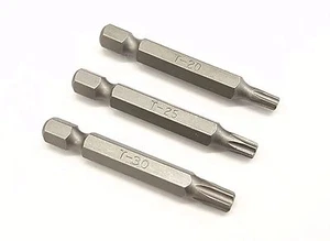 Punte per cacciavite PTX universali STAR T20 T25 T30 x 50 mm confezione da 3 - Foto 1 di 3