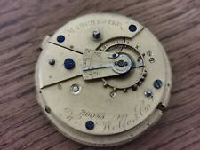 H. Wolfe & Co, Manchester, Key Wound Pocket Watch Movement for Repair / Parts