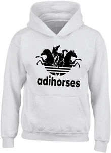 SWEAT CAPUCHE GARÇON ADIHORSES CHEVAL - Picture 1 of 4