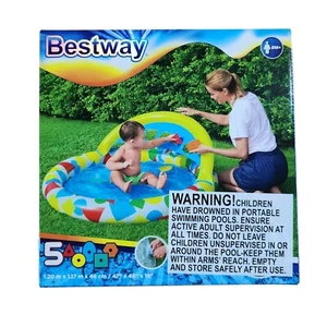 Piscina inflable para bebé Bestway Lil' Splash & Learn 1,2 mx1,17 mx46 cm 8 meses + 52378 - Imagen 1 de 1