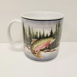 Tazza da caffè vintage Sakura Northwoods Fish Lake Woods montagne pesca - Foto 1 di 5