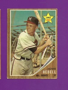 1962 Topps baseball card #76 Howie Bedell Milwaukee Braves EX w/ corner bend - Picture 1 of 2
