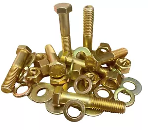 2,510 Piece Grade 8 Coarse Thread Nut Bolt & Washer Assortment Kit, Bolt Nut Kit - Picture 1 of 6