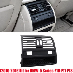 Rear AC Center Console Fresh Air Outlet Vent Grille Cover Black Fits BMW 5 F10 - Picture 1 of 10