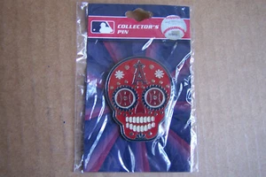 Los Angeles Angels of Anaheim MLB Large Sugar Skull Pin - Dia de los Muertos - Picture 1 of 2