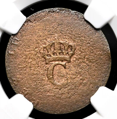 FRANCE, West Indies. Copper Stampee (1779), Vlack 374 (R6), NGC VF, Very Rare - Image 1 of 4