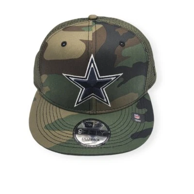 New Era 达拉斯牛仔 9Fifty 迷彩卡车 D3 可调平沿帽 — 第 1/4 张图片