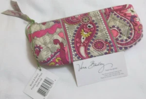 Vera Bradley PAISLEY MEETS PLAID BRUSH & Pencil COSMETIC CASE 4 PURSE Tote NWT - Imagen 1 de 3