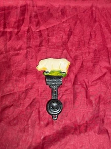 Vintage 6” Cast Iron Pig Door Knocker Wall Decor - Picture 1 of 6