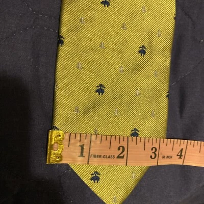 "Corbata dorada Brooks Brothers patrón oveja 3,25""" Foto 1 de 4