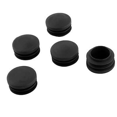 Plástico Negro 35mm Dia Ciego Tapones Para Patas Tubo Redondo Inserción 5Pcs • 6.63€