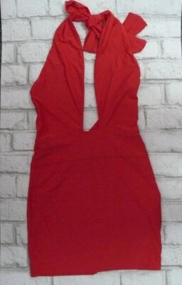 $208 Pilyq PQ Swim Red Coral Alex Dress & Teeny Bottoms Swimsuit Set XS S P396 - Image 1 of 4