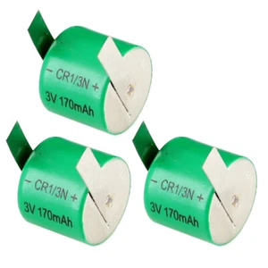 3x 3V 170mAh CMOS Memory Lithium Battery w/Tabs Compatible With C2L76, DL1/3N - Picture 1 of 7