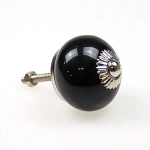 Vogue Classic Round Design Black Cabinet Draw Door Knob Handle *FREE DELIVERY* - Bild 1 von 3
