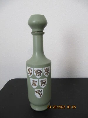 VTG Old Fitzgerald Bourbon Whiskey Tournament Liquor Decanter Bottle Lion Crests - Image 1 of 3