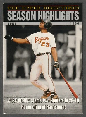 1995 Upper Deck Minor League Top Prospect - Alex Ochoa #102 - Image 1 of 2