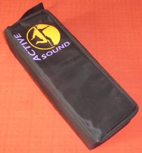 ACTIVE SOUND BLACK NYLON AUDIO CASSETTE TAPE STORAGE BOX/CARRY CASE FOR 15 TAPES - Imagen 1 de 3