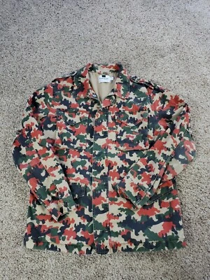 Chaqueta de Campo Militar Topman Mediana Para Hombre Alpenflage Camuflada Cremallera Completa Sarga  Foto 1 de 4