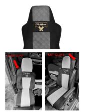 Produktbild - Lkw Sitzbezüge für MAN TGX, TGS ab 2020, 1 Gurt, schwarz-grau, Old Skool