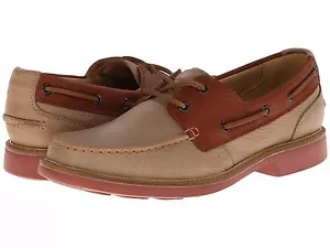 Cole Hann C12373 Men's Great Jones Boat Moc Oxfords Shoes Milkshake/Camel 8M - Picture 1 of 7