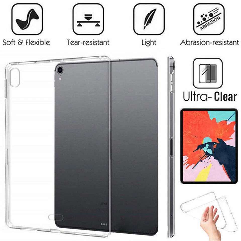 For iPad Air 1 2 3 4 5th Gen Tablet Duty TPU Shockproof Case Cover Pen Holder - Image 1 of 4