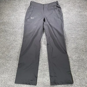 Under Armour Hose Herren S 30x32 schwarz UA sturmsicher gefüttert Knopf Druckknopf Knöchelreißverschluss - Bild 1 von 13