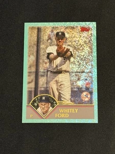 2023 Topps Archives Whitey Ford Aqua Sparkle Foil #275, Serial #47/75 - Picture 1 of 2