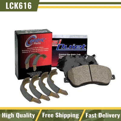 Front + Rear Posi Ceramic Brake Pads + Shoes 2 Set For 2010-2014 Honda Insight - Image 1 of 4