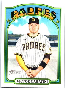 2021 Topps Heritage #706 Victor Caratini San Diego Padres - Picture 1 of 2