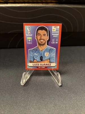 2022 Panini FIFA World Cup Qatar RED sticker Luis Suarez URU 20 - Image 1 of 2