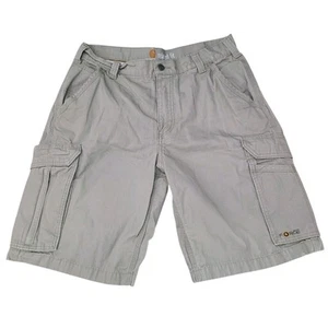 Carhartt Force 11” Cargo Shorts Mens 34 Khaki Relaxed Fit - Picture 1 of 4