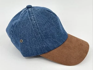 Denim Suede Buckle Adjustable Baseball Hat Cap By Universal Thread - Picture 1 of 9