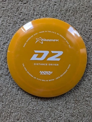 Prodigy Discs D2 Distance Driver 400 Plastic 174G NEW - Image 1 of 3
