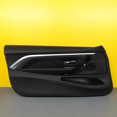 2014-2018 Bmw 435i F32 F33 F36 Front LH Door Panel Cover Trim Leather Handle - Image 1 of 4