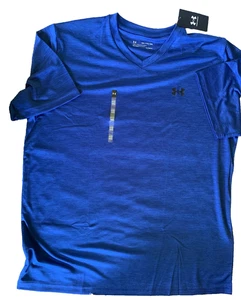 Under Armour Men's Short Sleeve Loose Fix XXL Heatgear Blue - Picture 1 of 6