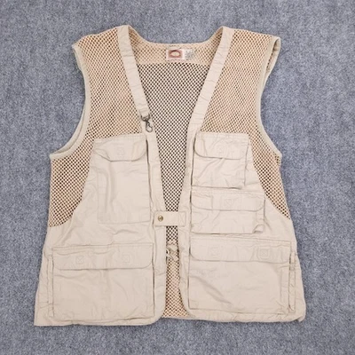 Chaleco de Colección Banana Republic Para Hombres Grande Caqui Malla Safari Pesca Utilitario Años 80 Foto 1 de 4