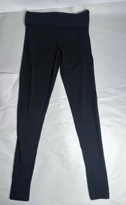 Pink Victoria's Secret Yogahose Leggings Damen XS schwarz Umschlagbund - Bild 1 von 8