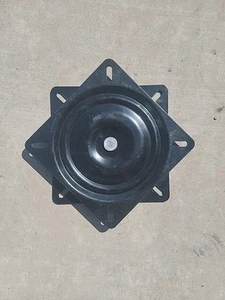 Bar Stools Swivel Plate 7" Inch Square Bar Stool Seat Replacement Black - Picture 1 of 2
