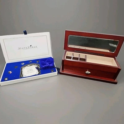 NEW Story Vines Charm Bracelet W/ Storage Jewelry Box 9 Charms Bangle Style - Image 1 of 4