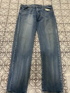 Vintage Levi’s 501 CT Jeans Herren 34x32 Blau Waschung Straight Relaxed Fit - Bild 1 von 15