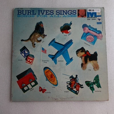 Burl Ives Sings Songs For All Ages LP Vinyl Album Record Children's Folk, World, Foto 1 de 4