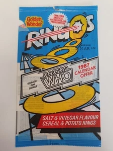 Golden Wonder Ringos Doctor Who Salt and Vinegar Crisp bag 1986 - Picture 1 of 2