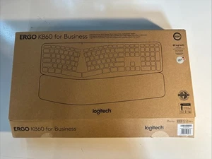 Logitech ERGO K860 for Business dzielona klawiatura bezprzewodowa 920-010345 QWERTZ - Zdjęcie 1 z 4